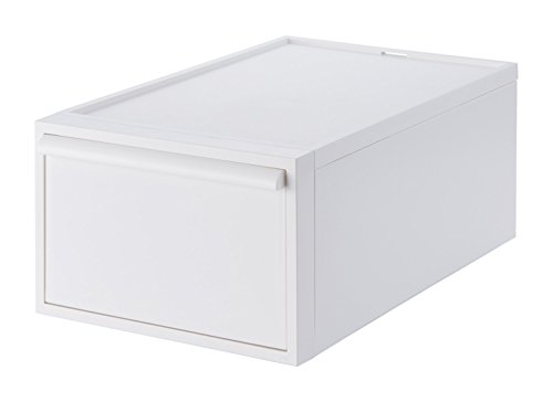 ライクイット 収納ケース クローゼットシステム 引出し M 幅32x奥52x高21.5cm オールホワイト CS-D2 奥行き52cm クローゼット収納にピッタリ
