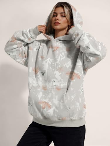 Image of Trendy Queen Women Oversized Hoodies Fall Outfits | Gentle Skin Feel, Aesthetic Drop Shoulder, Large Kangaroo Pocket, Seamless Daily Outfit Match