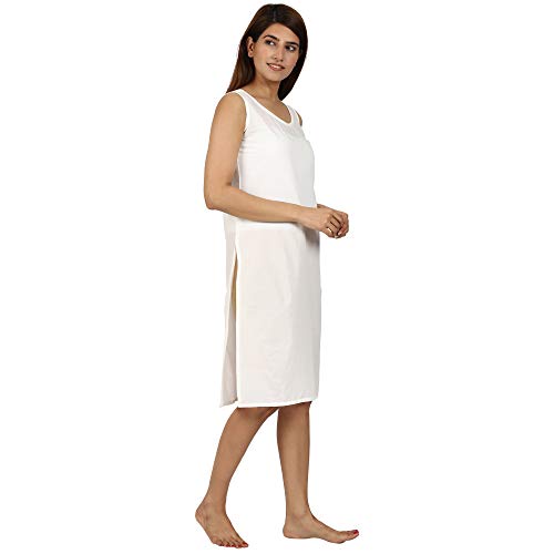 Image of Cotton Rich Camisole Slip for Women | Long Kurti Slip /Suit Slip /Camisole Slip Knee Length Inner(Long Inner)