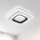 MELAYR Ceiling Lights, 23W LED Ceiling Light, 3000K/4500K/6500K with Memory, 2300LM Modern Square Ceiling Lamp for Living Room,Bedroom,Office,Kitchen,Hallway