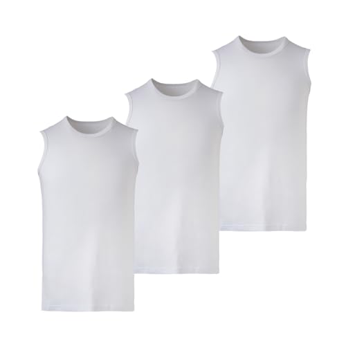 Mody Men's Tank Top 3-Pack, Crew Neck Mens Undershirt, Tank Tops Men, Muscle Shirts Men, Cotton Men's Workout Shirts