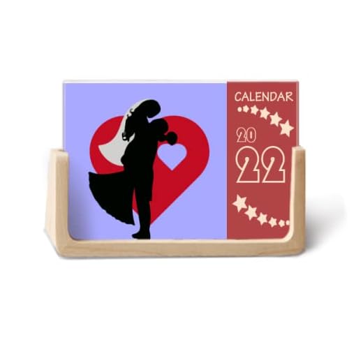 December mysig kram alla hjärtans dag 2022 skrivbordskalender 12 månader