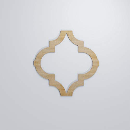 Image of Marrakesh Decorative Fretwork Wood Wall Panels, Medium, 15 3 /8 inch W x 15 3 /8 inch H x 1 /4 inch T, Hickory