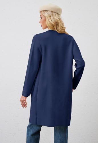 Image of Alaster Queen Women's Open Front Knit Long Fall Sweater Cardigan Coatigan