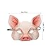 IMIKEYA Half Face Animal Mask Pig Pig Mask for Party Festival Pink Cosplay Fancy Ball