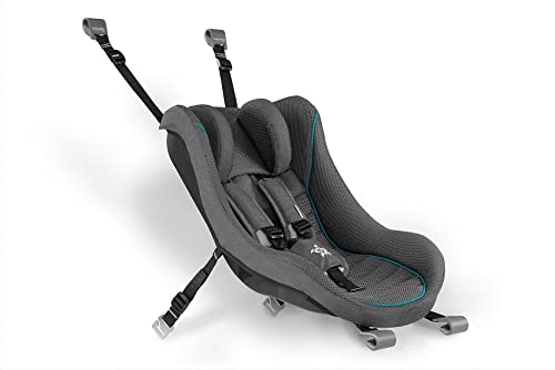 Qeridoo Babyschale für Kinderanhänger - dunkelgrau – Bild 6