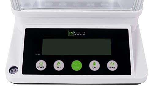 U.S. Solid Digital Analytical Balance 110 g × 0.001 g, High Precision Lab Scale with Front and Rear 2 LCD Screens for Multi-Angle Viewing, Ideal for Laboratory, Research & Education