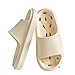 CLSQLXYJZC Pantoufles Qui fuient pour Femmes, Plate-Forme de Bain d'intérieur d'été épaisses antidérapantes pour la Maison, Pantoufles de Douche de Salle de Bain Creuses, pour Bout Ouvert Doux