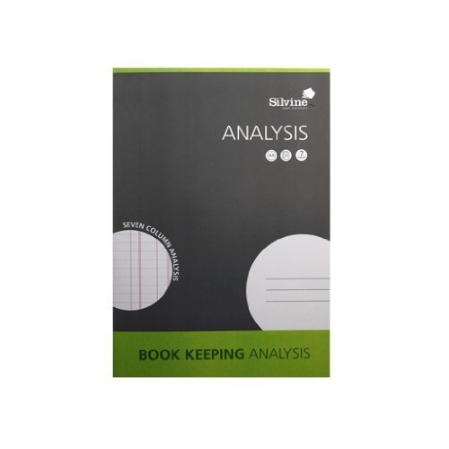2X Silvine Book Keeping Notebook Analysis 32 Pages 7 Column A4 Ref SJA4A (SJA4A)