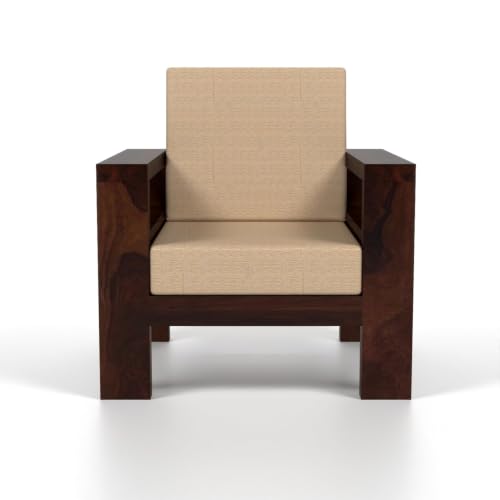 Image of Sheesham Wooden 5 Seater Sofa Set for Living Room | Solid Wood Sofa | Rosewood Sofa Set for Home & Office