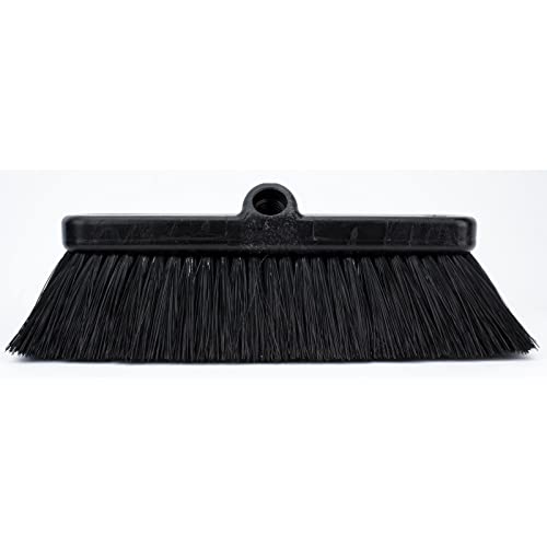 Image of SPARTA 41278EC03 Flo-Thru Plastic Wall Scrub Brush, Equipment Brush With Soft Nylex Bristles For Industrial Kitchens, Hospitals, Commercial Cleaning, 4 Inches, Black
