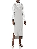BCBGeneration Women's Two-FER Dress, Heather Grey, M