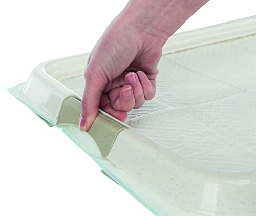 Trixie Puppy Poop Tray for Indoor Toilet Training, Provides Secure Hold for Wettest Puppy Pads, Plastic Dog Pet Potty Indoor, Ideal for Breeds Like Golden Retriever - 65 × 55 cm