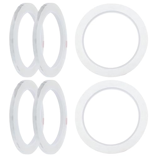 DOITOOL 6 Rolls Floral Craft Tapes Transparent DIY Floral Wrapping Tape for Bouquets Stem Wrapping Random Colors Random Color