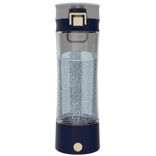 GOSOIT Hydrogen Water Bottle - Portable Hydrogen Alkaline Water Generator with SPE and PEM Technology (Summer Tan)