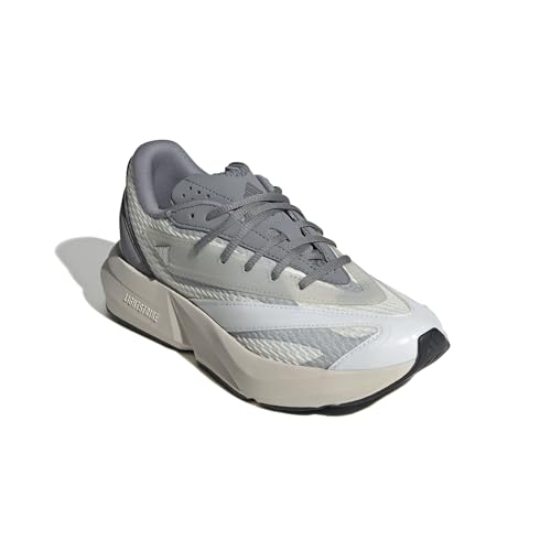 adidas Women's Lightblaze, Off White/Grey/Grey, 7.5 - image 4