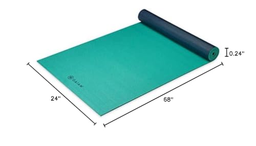 Image of Gaiam Solid Color Yoga Mat, Non Slip Exercise & Fitness Mat for All Types of Yoga, Pilates & Floor Exercises