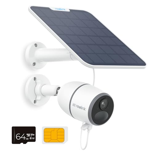 REOLINK 4K 3G/4G LTE Cellular Security Camera Outdoor+64GB SD Card, Wireless Solar Camera with Smart Detection & Accurat - Detailed View