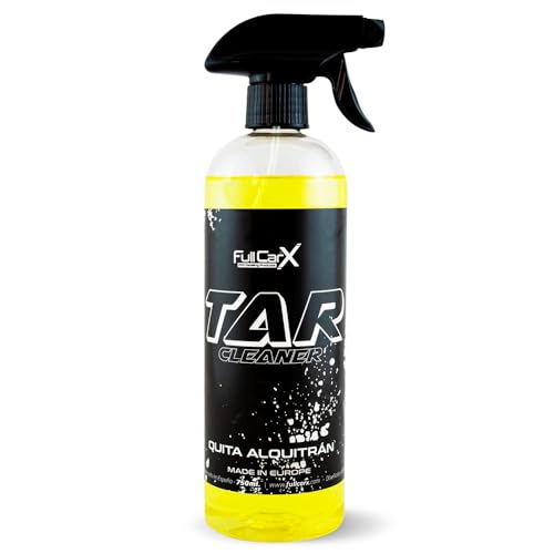 FULLCARX Tar Cleaner 750ml Quita Alquitrán Coche, Limpiador Eliminador Manchas Asfalto Resinas Pegamentos, Muy Efectivo Fácil de Usar y Seguro, Retira Adhesivos Producto Limpieza Detailing Profesional