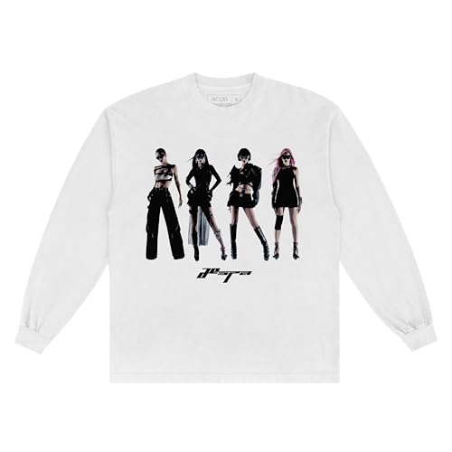 aespa Official SYNK PARALLEL LINE World Tour Merch Collection White Portrait Long Sleeve T-Shirt2
