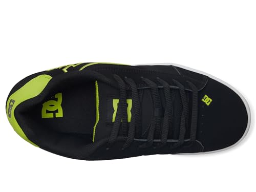 Image of DC Men's Net Skate Casual Shoe Black /Lime Green 7