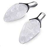 Rockland Guard 1-Cup Multipurpose Scoops (2-Pack) – Flexible Funnel Tip for Spill-Free Pours – Heavy-Duty Ice Scoop for Freezer & Kitchen – Dog Food Scoop & Flour Scoop for Canisters