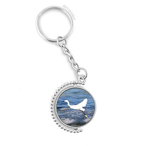 Llavero de pájaros marinos océano blanco un regalo de mar y viento