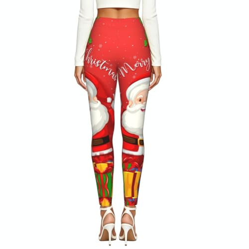 Leggings de compresión para regalo mallas suaves de Feliz Navidad mujer 3