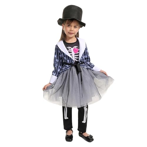 Trajes de cosplay para fiestas, disfraz elegante estilo corte, diseño de esqueleto festivo, ropa versátil para todas las estaciones, ideal para uso casual, Negro, M