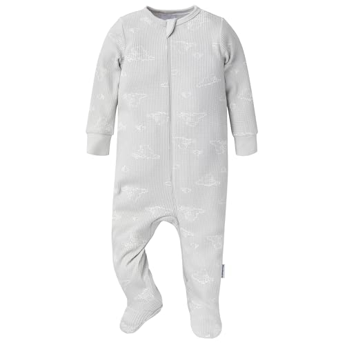 Gerber baby-girls 2-pack 2-way Zip Thermal Footed Sleep 'N Play4
