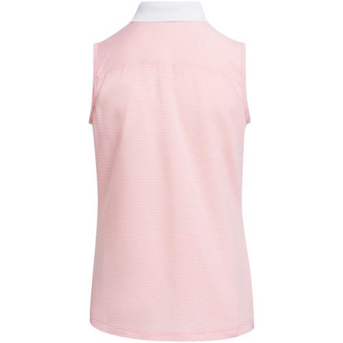 adidas Girls Sleeveless Golf Polo Shirt2