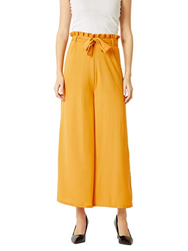 Image of Miss Chase Women's Blue Wide-Leg Trouser Pants