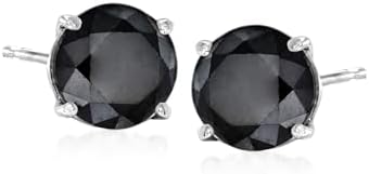 Ross-Simons 2.00 ct. t.w. Black Diamond Stud Earrings in 14kt White Gold