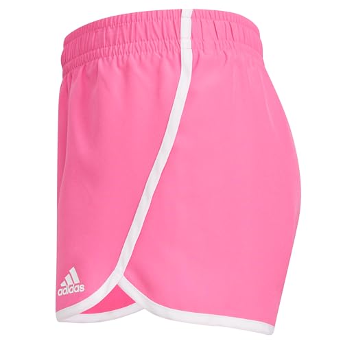 adidas Girls' Elastic Waistband Retro Woven Gym Shorts2