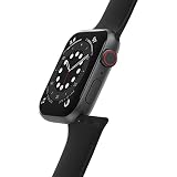 OtterBox Całodzienny pasek do zegarka Apple Watch 44/45/46mm, wytrzymały, miękki w dotyku silikonowy pasek do zegarka Apple Watch, Autobahn Black