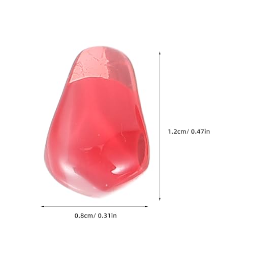 DECHOUS 赤色の樹脂製再利用可能な装飾品花瓶用フィラー10個セット 家庭用キッチンやビュッフェテーブルに最適なインテリアアイテム ホームオーナーやフローリスト向け [2]