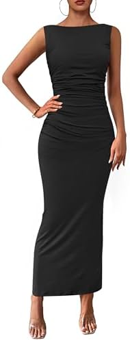 PRETTYGARDEN Women's 2026 Summer Semi Formal Midi Dresses Sleevel...