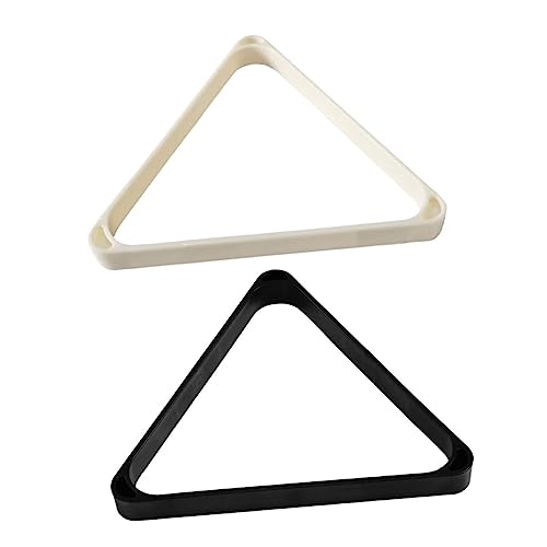Toddmomy 2pcs Triangle Billiard Rack Durable Pool Balls Holder for Game Room Easy to Use Billiard Supplies Stable Design for Amateur Professional Players Random Color