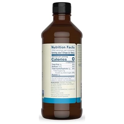 NOW BetterStevia Liquid, Organic Glycerite, 16 Ounces - Organic Stevia - Zero-Calorie Liquid Sweetener - No Alcohol - Keto Friendly, No Erythritol
