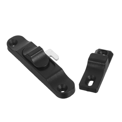 KESYOO 調節可能なアルミ合製スライド窓ロック 強化鋼メッシュボルト付 セキュリティラッチ 網戸用 ロック 玄関 窓開放制限で防犯 換気