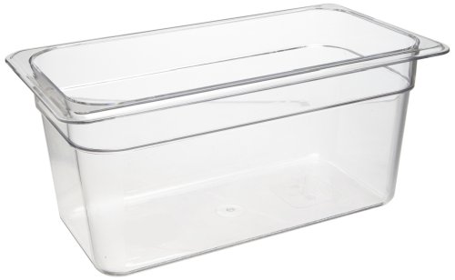 Cambro 36CW 5.6 qt Capacity, 12-3/4" Length x 6-15/16" Width x 6" Depth, Camwear Clear Polycarbonate Third Size Food Pan