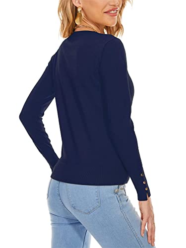 Image of Spicy Sandia Womens Cardigan Sweaters Lightweight Button Up Crewneck Dressy Casual Trendy Spring Sweater Jackets