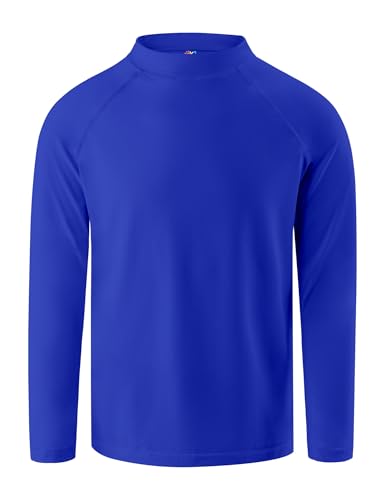 Image of Boys Rash Guard Swim Shirt Long Sleeve Rashguard UPF+ 50 SPF Sun Water Surfing Shirts for Toddler Kids Youth Teen 2T-16Y
