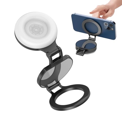 Lámpara Selfie magnética – Lámpara Ajustable con Espejo, Luminoso portátil teléfono, para Trabajo, fotografía, Maquillaje grabación