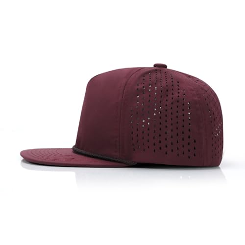 Image of Quick Dry Fit Baseball Cap - Water Repellent Sun Hat for Fishing, Running, Hiking, Golf, Surfing, Sailing, Boating