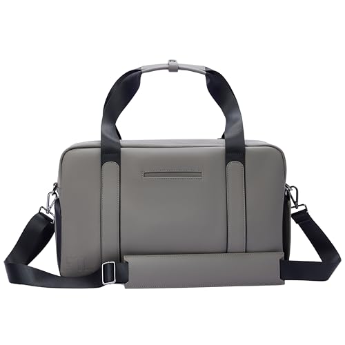 The FTL Lite Mens Gym to Office Bag - 17L Briefcase Gym Bag Hybrid with Shoe Compartment & 16" Laptop Sleeve - Executive Daily Carry & Overnight Duffel for Athletic Business Pros - Gray3