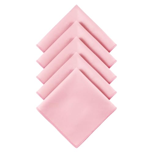 HOULIFE Sweat Absorbing Handkerchief for Men, Microfiber Quick-Dry Rags Towels for Gym Sport Workout, Sweat Towel for Hand (Pink)