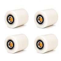 4 Stück Nylon Hubwagen Rollen 80x70mm,Achse 20mm mit Kugellager,Max450KG x4