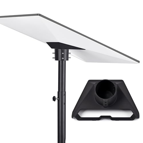 Steinwhale Adaptador de tubo para Starlink Standard/Gen 3, kit de montaje de adaptador de montaje en poste de aluminio, resistente a la corrosión, fácil de instalar, 3 colores disponibles (negro)