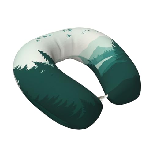 Almohada de viaje de espuma viscoelástica 30 cm miniatura 2